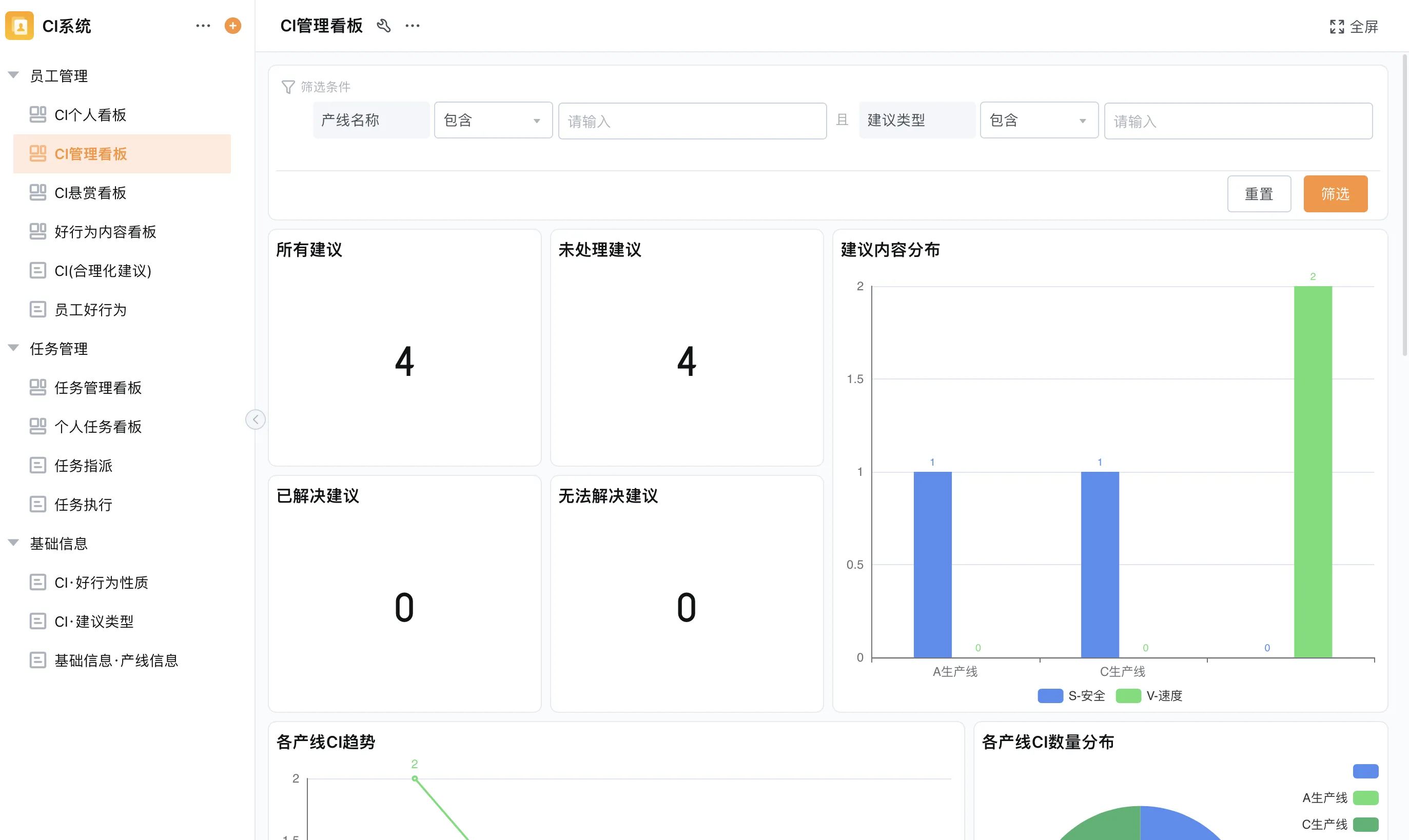 生产工单管理从创建、派发、执行到完工，四个节点全程在线追踪，不用再找人问进度