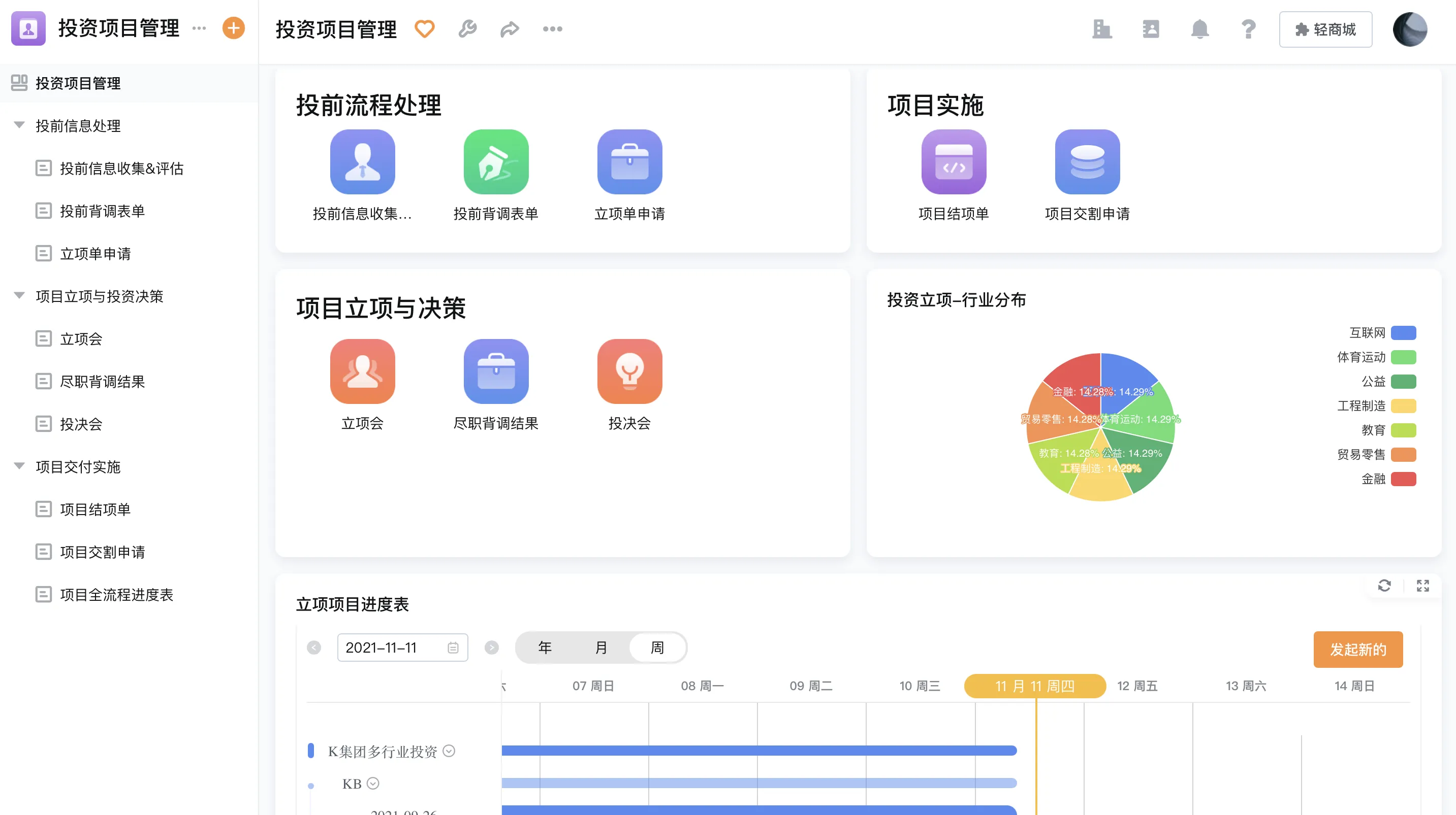 项目管理系统选型对比：看简道云、伙伴云、致远和轻流各自适合什么场景