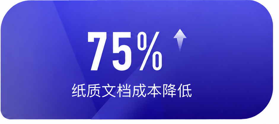 OA纸质文档成本降低75%