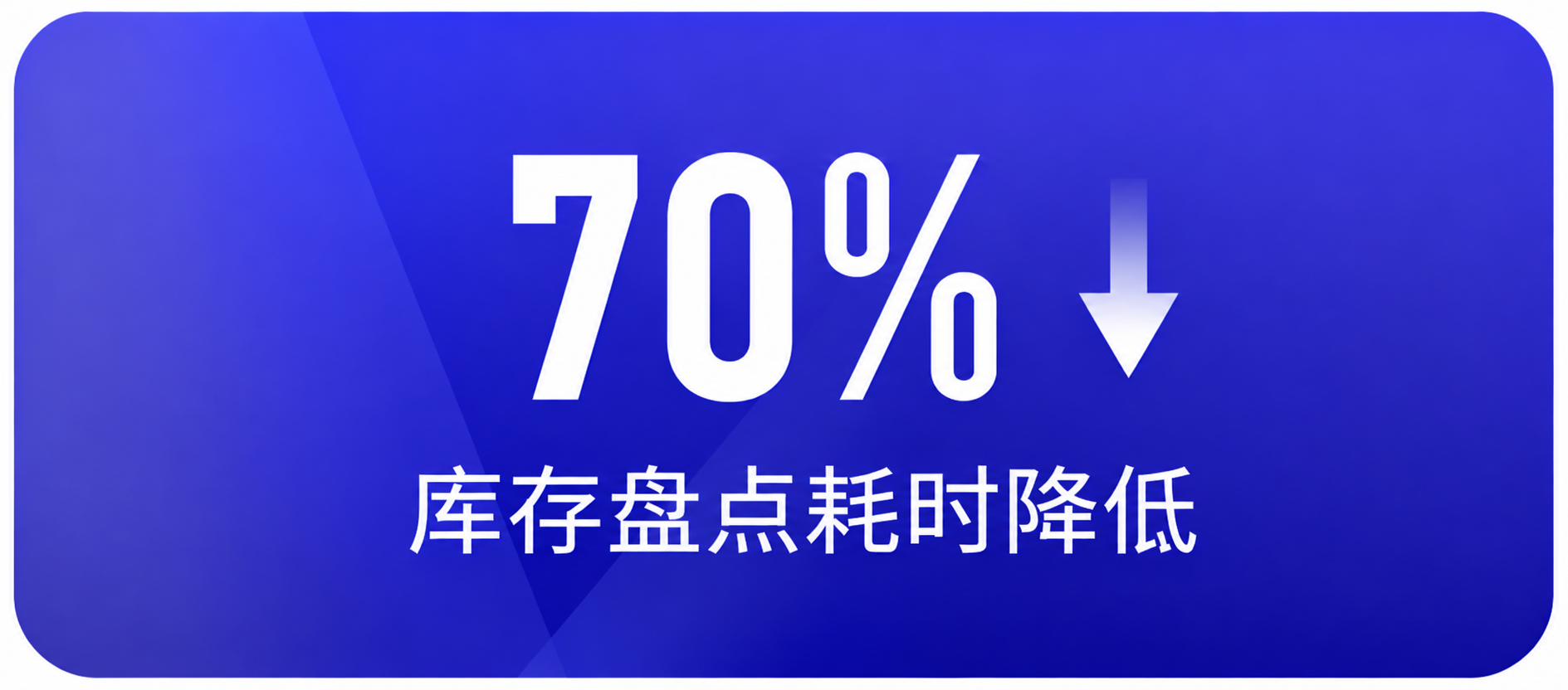 仓储管理库存盘点耗时降低70%